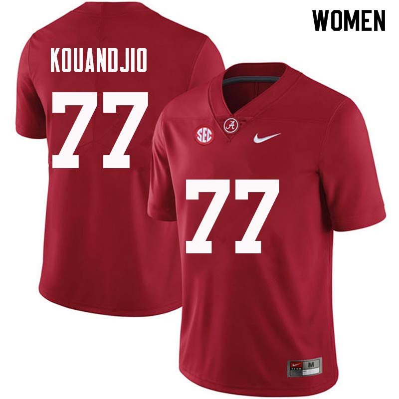 Alabama Crimson Tide Women's Arie Kouandjio #77 Crimson NCAA Nike Authentic Stitched College Football Jersey MO16R63WI